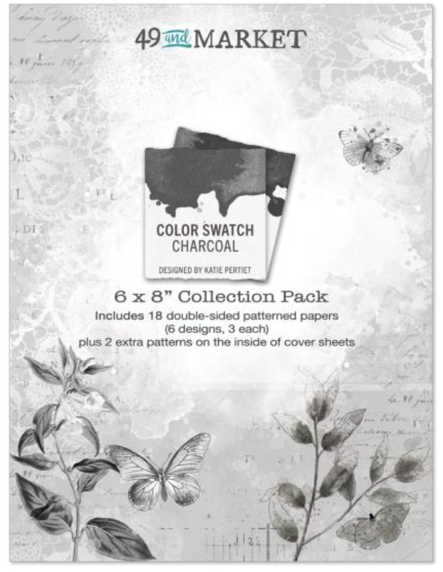 49 and Market Color Swatch Charcoal 6 x 8 Paper Pad ccs-27372