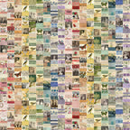 Tim Holtz Fabric By The Yard Multi Collage ccth017 Eclectic Elements Canvas