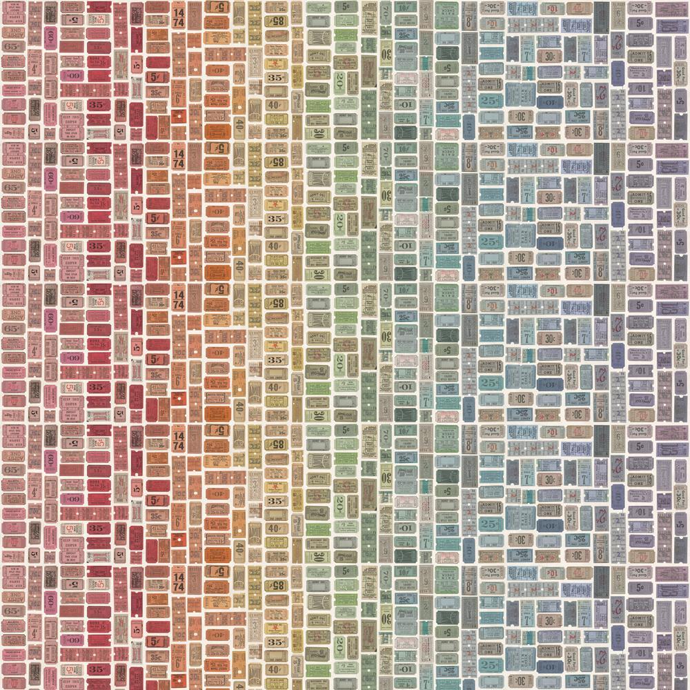 Tim Holtz Fabric By The Yard Multi Tickets ccth018 Eclectic Elements Canvas