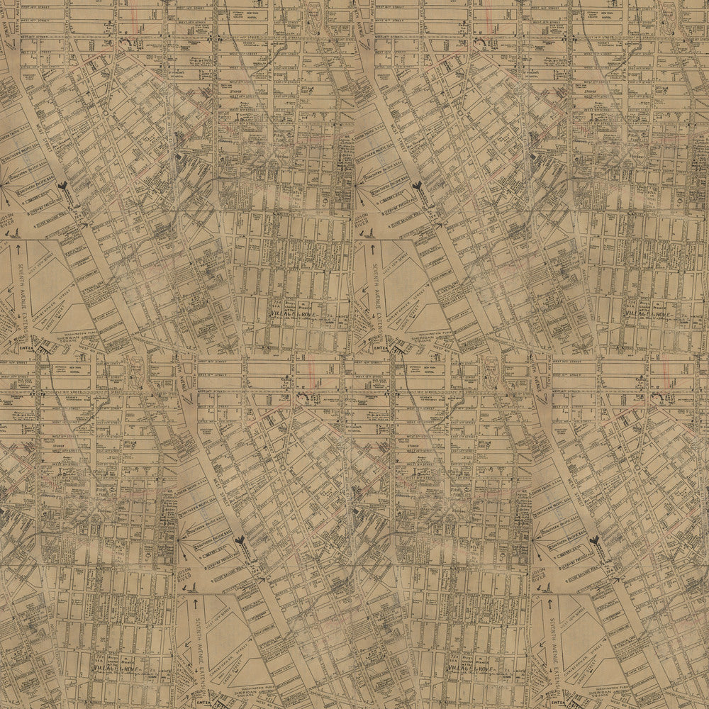 Tim Holtz Fabric By The Yard Neutral Map ccth024 Eclectic Elements Canvas