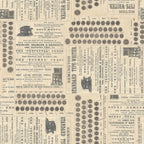 Tim Holtz Fabric By The Yard Neutral Typewriter ccth025 Eclectic Elements Canvas