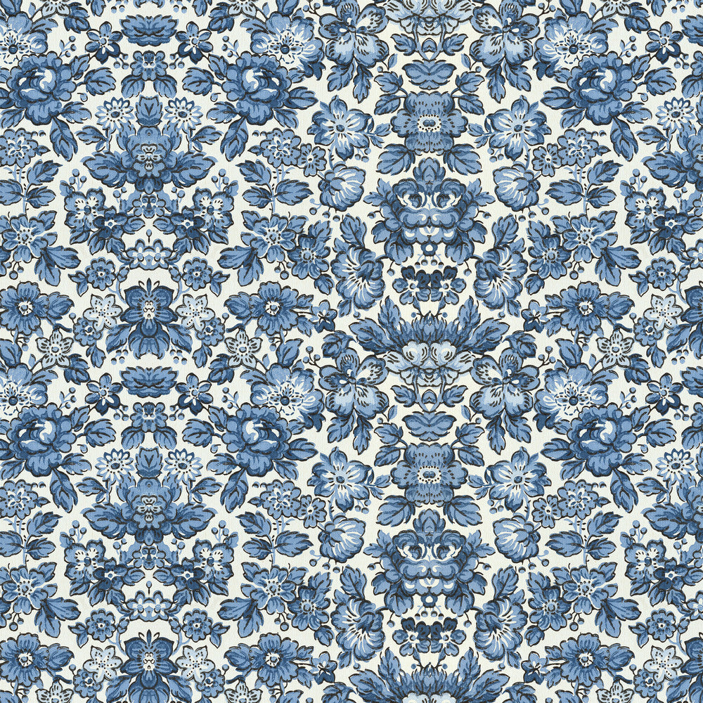Tim Holtz Fabric By The Yard Indigo Wallpaper ccth030 Eclectic Elements Canvas
