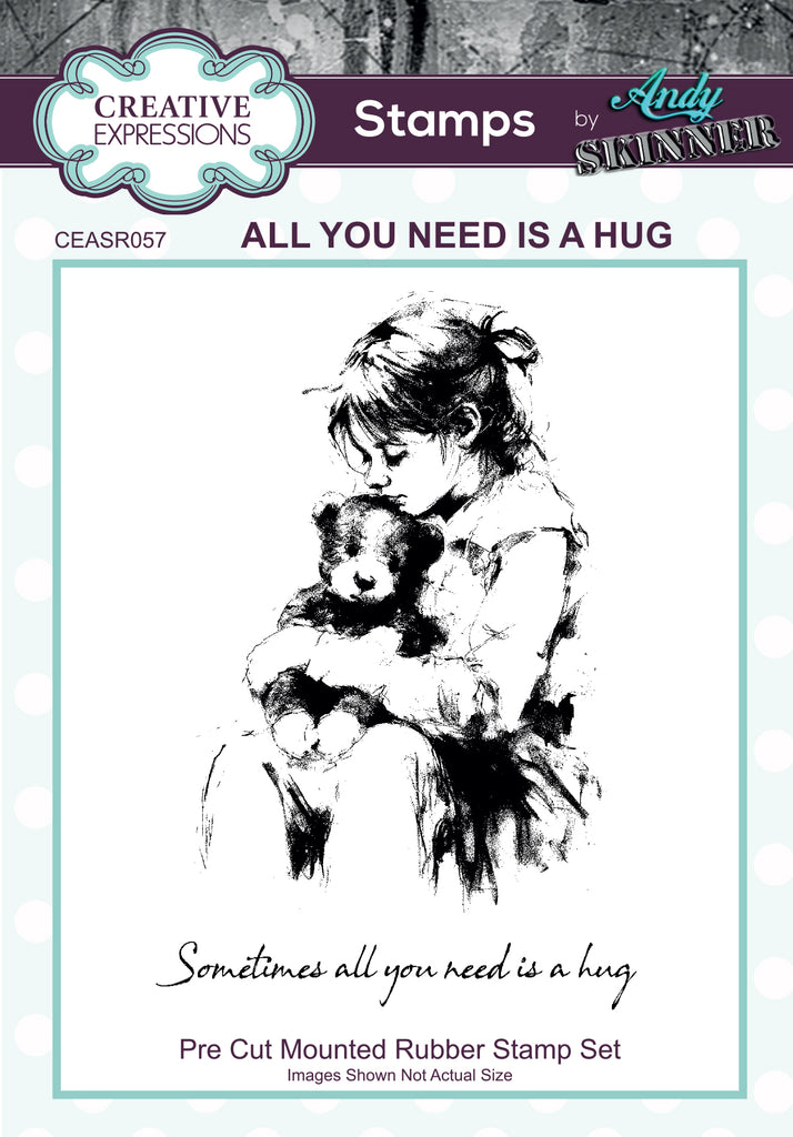 Creative Expressions All You Need Is A Hug Cling Stamps ceasr057