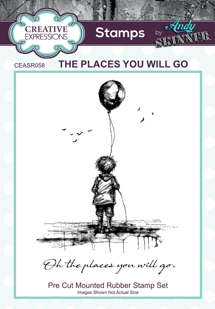 Creative Expressions The Places You Will Go Cling Stamps ceasr058