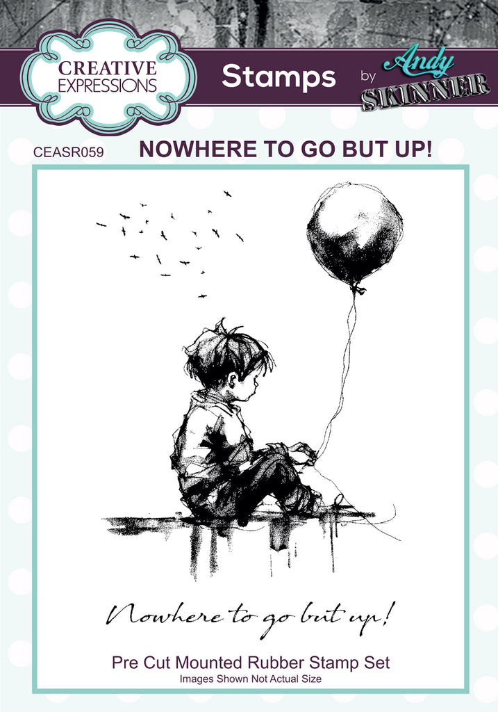 Creative Expressions Nowhere To Go But Up! Cling Stamps ceasr059