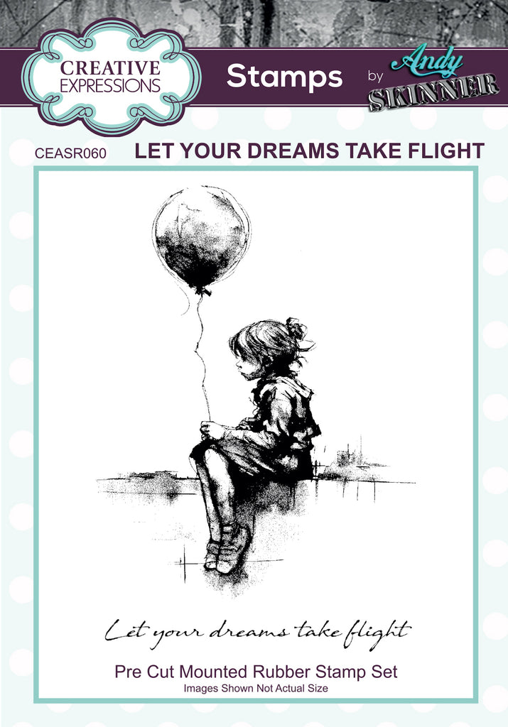 Creative Expressions Let Your Dreams Take Flight Cling Stamps ceasr060