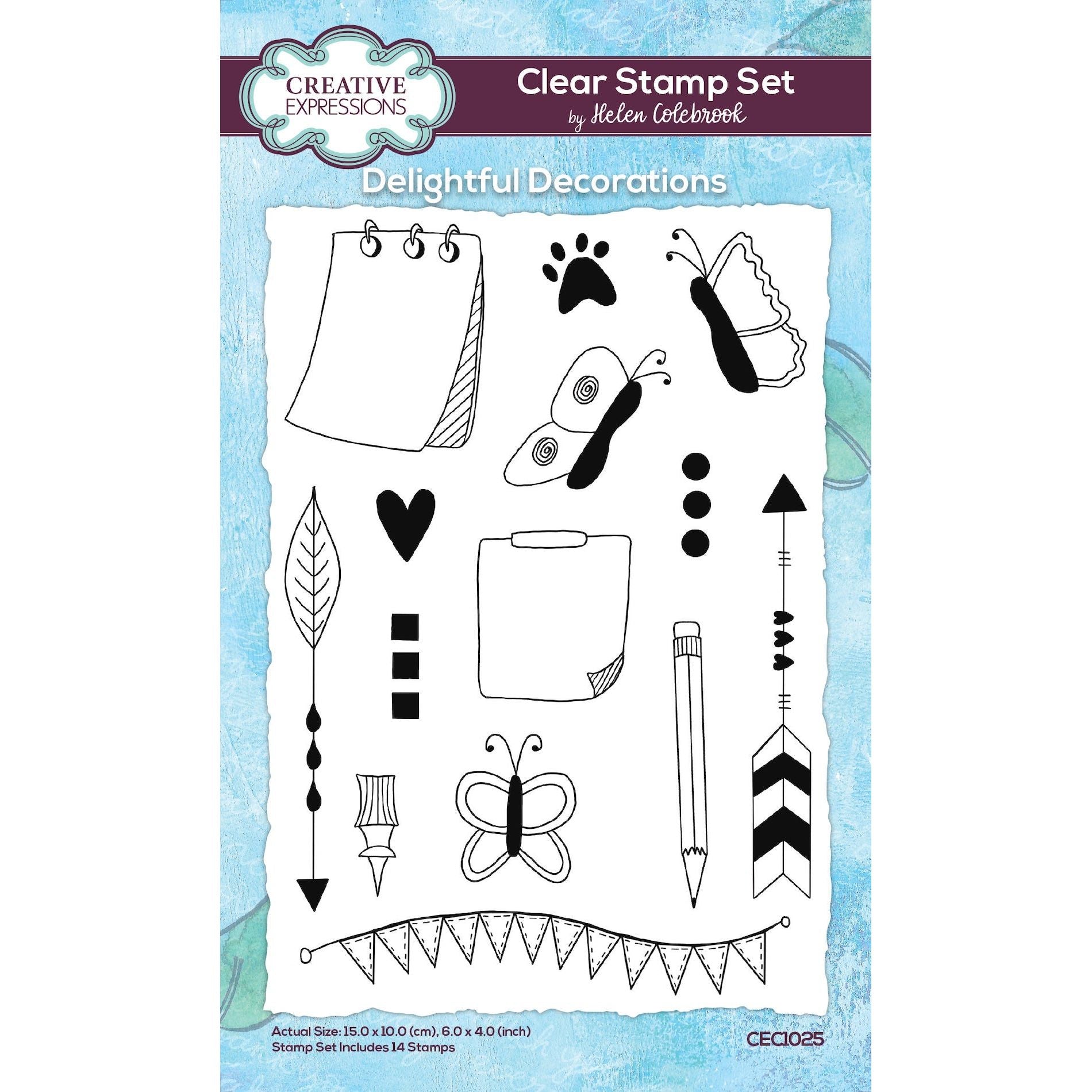 Creative Expressions Delightful Decorations Clear Stamps cec1025