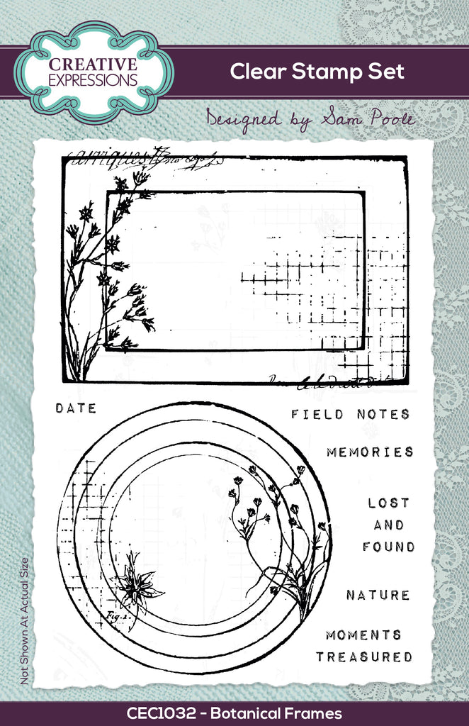 Creative Expressions Botanical Frames Clear Stamps cec1032