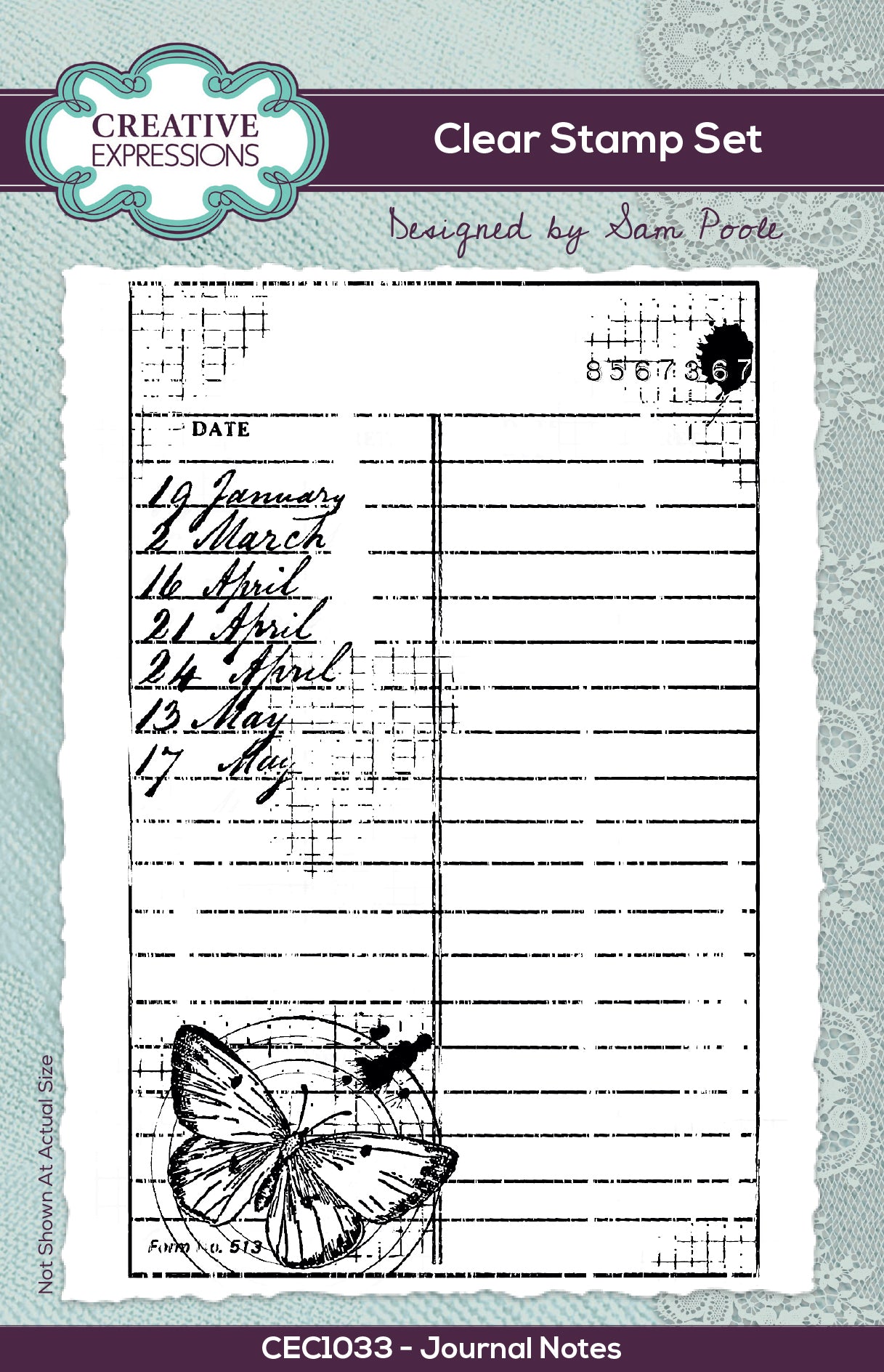 Elizabeth Craft Designs - Journal Phrases Clear Stamps