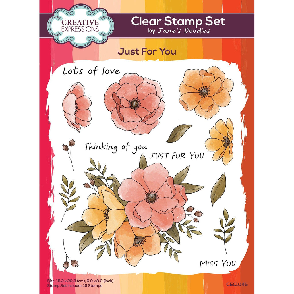 Creative Expressions Just For You Clear Stamps cec1045
