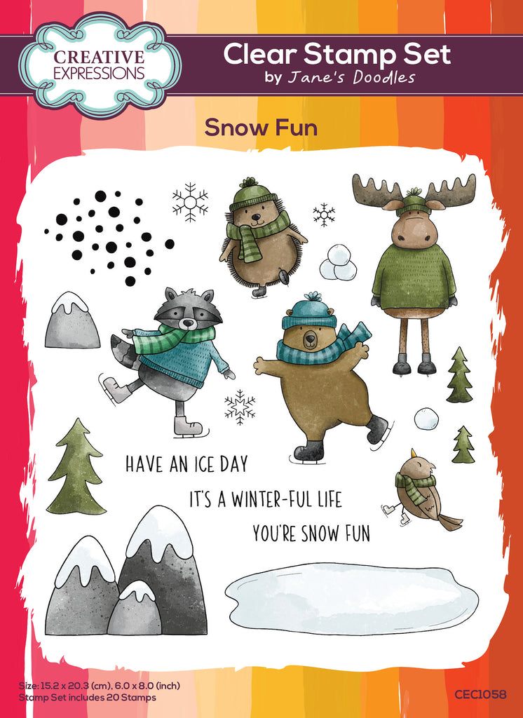Creative Expressions Snow Fun Clear Stamps cec1058