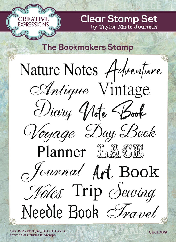 Creative Expressions The Bookmakers Stamp Clear Stamps cec1069