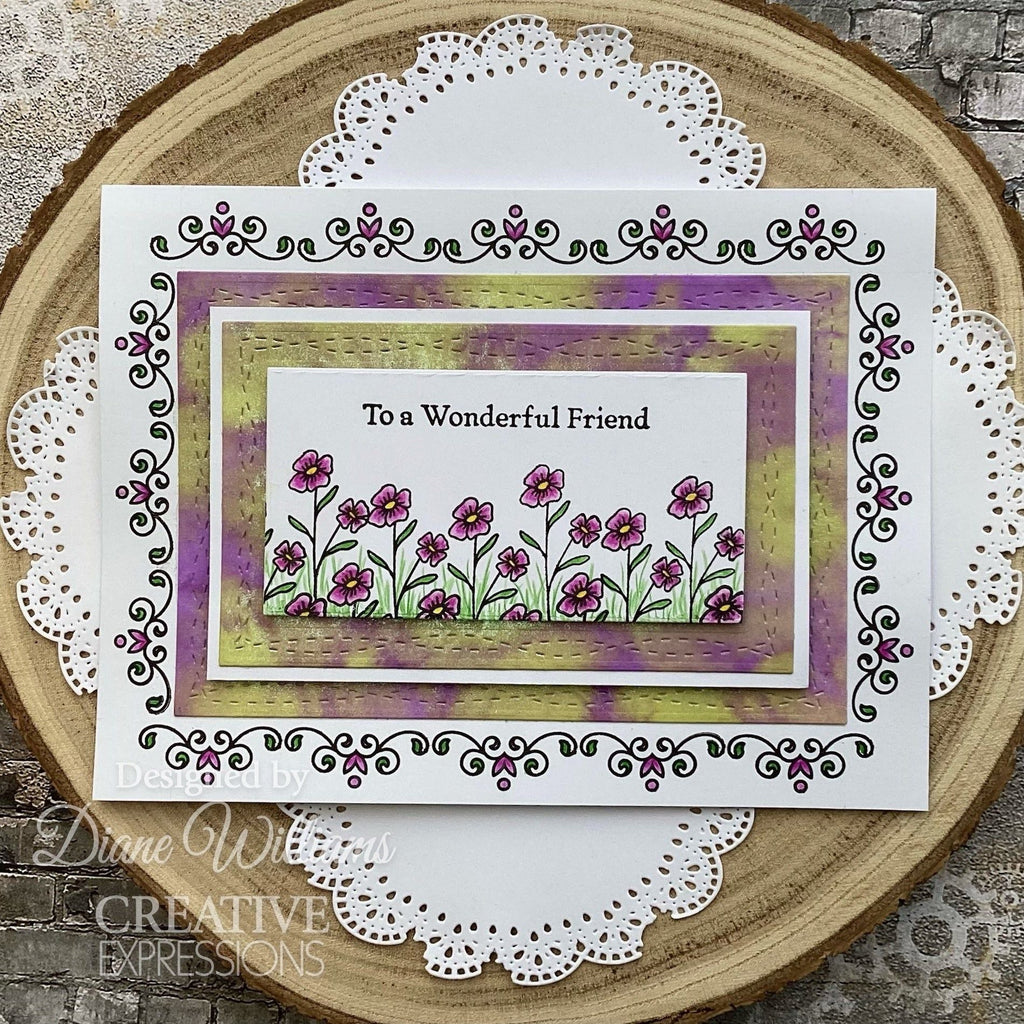 Creative Expressions Rustic Homestead Sentiments Clear Stamps cec1070 wonderful friend