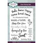 Creative Expressions Rustic Homestead Sentiments Clear Stamps cec1070