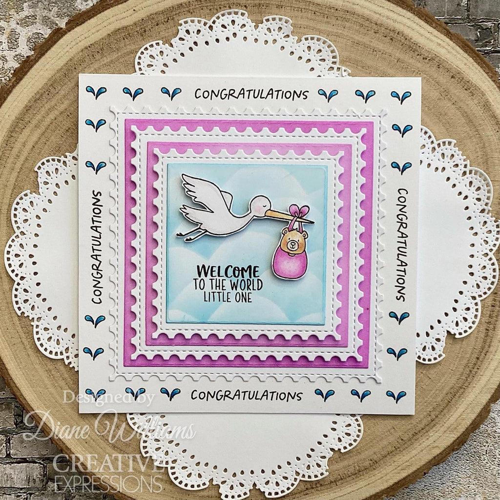 Creative Expressions Special Delivery Clear Stamps cec1076 congratulations