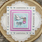 Creative Expressions Special Delivery Clear Stamps cec1076 congratulations