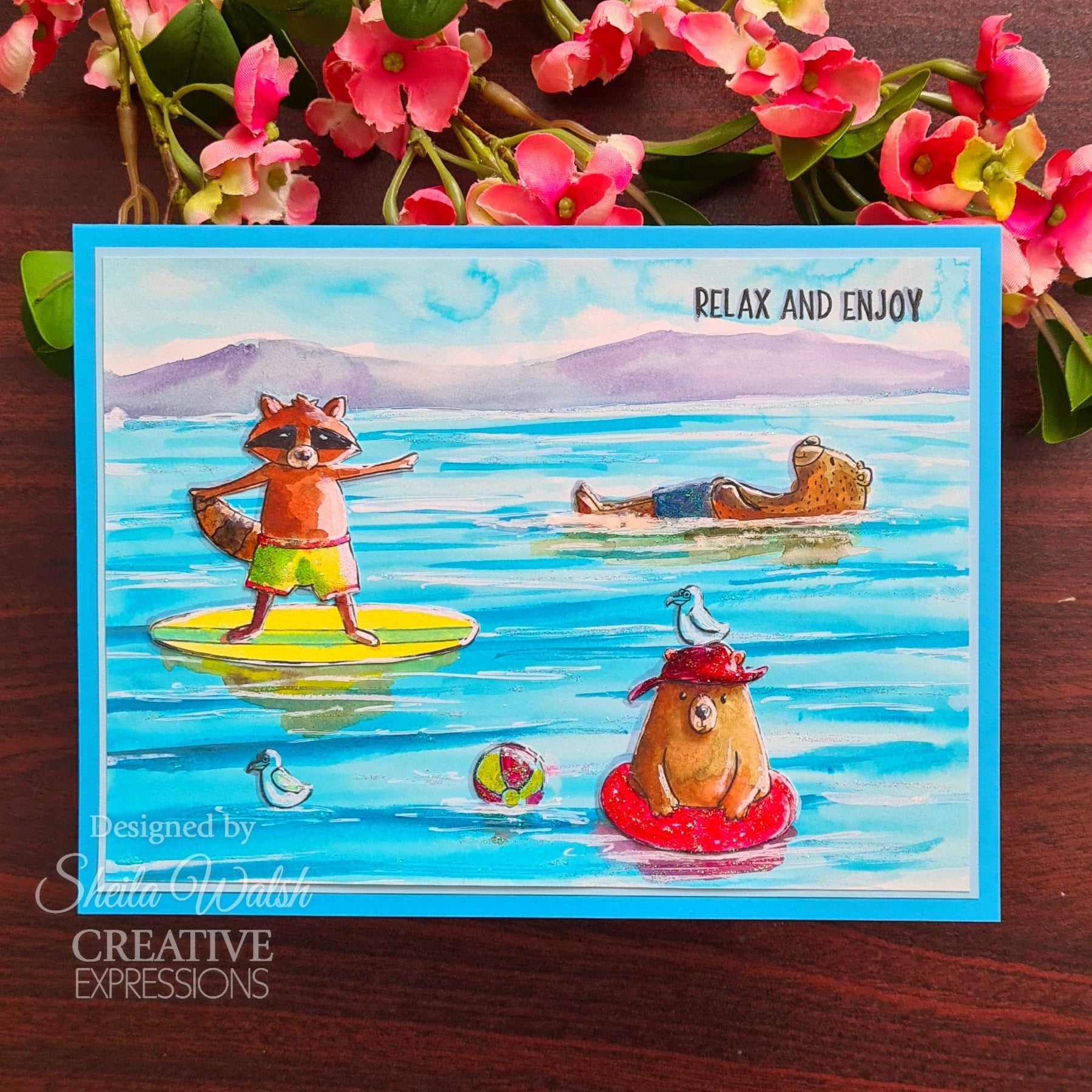 Creative Expressions Good Vibes Clear Stamps cec1094 relax and enjoy