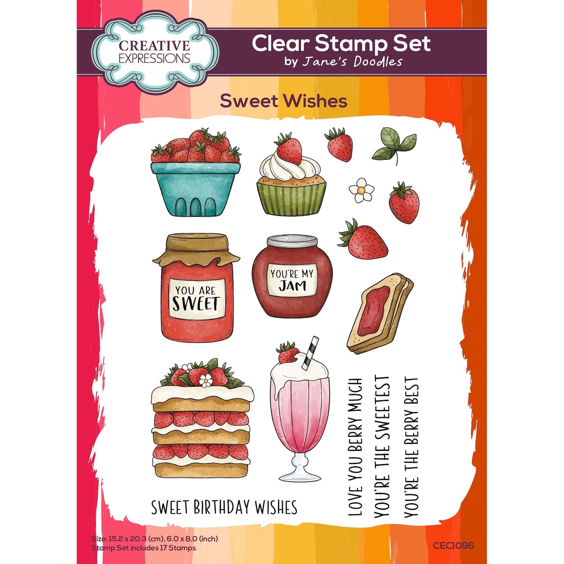 Creative Expressions Sweet Wishes Clear Stamps cec1096