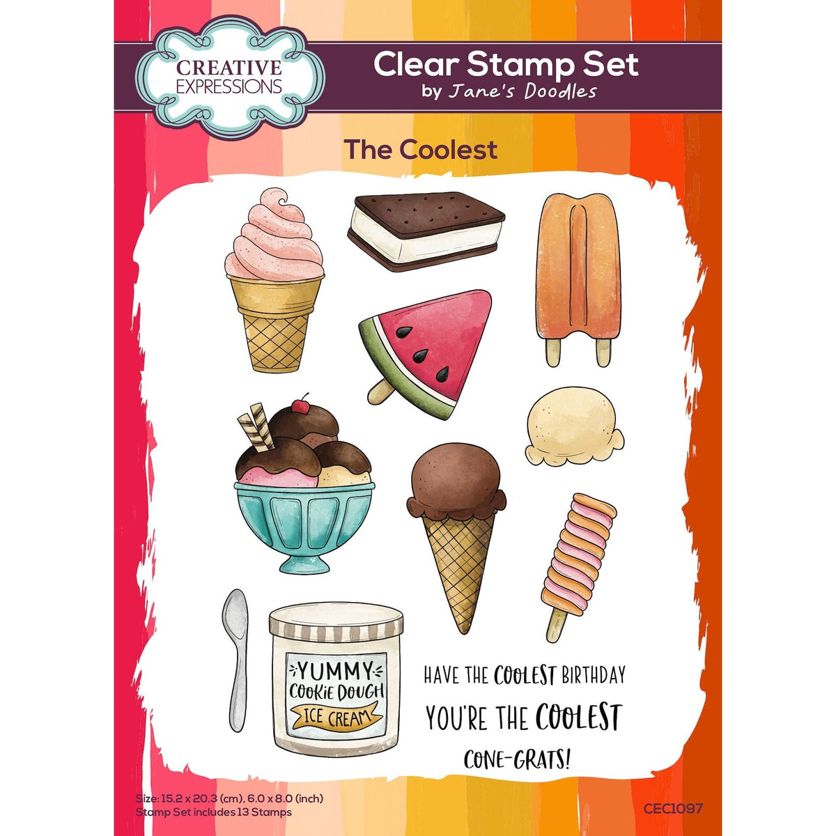 Creative Expressions The Coolest Clear Stamps cec1097* – Simon Says Stamp