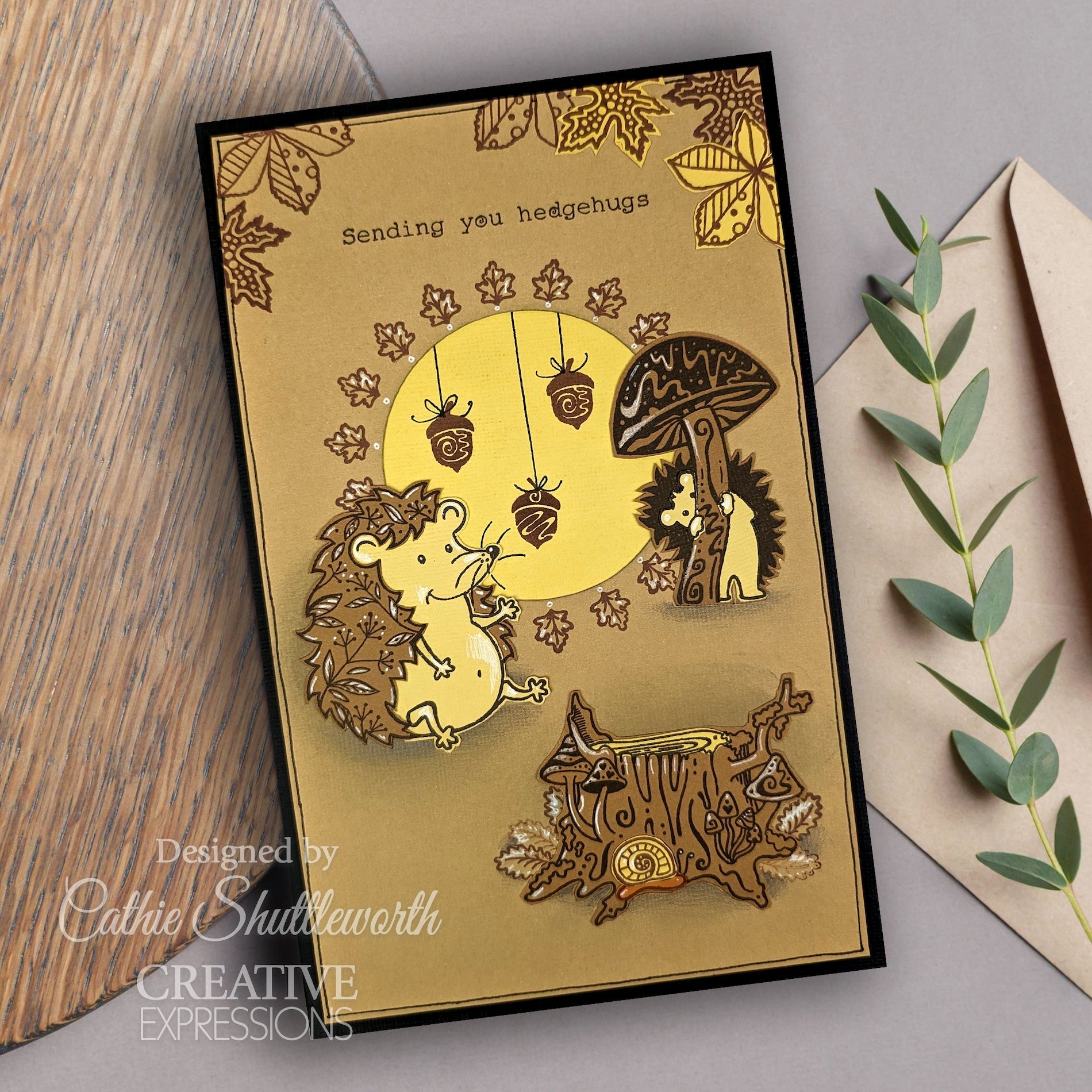 Creative Expressions Designs Hedgehugs Clear Stamps cec1099 sending you hugs