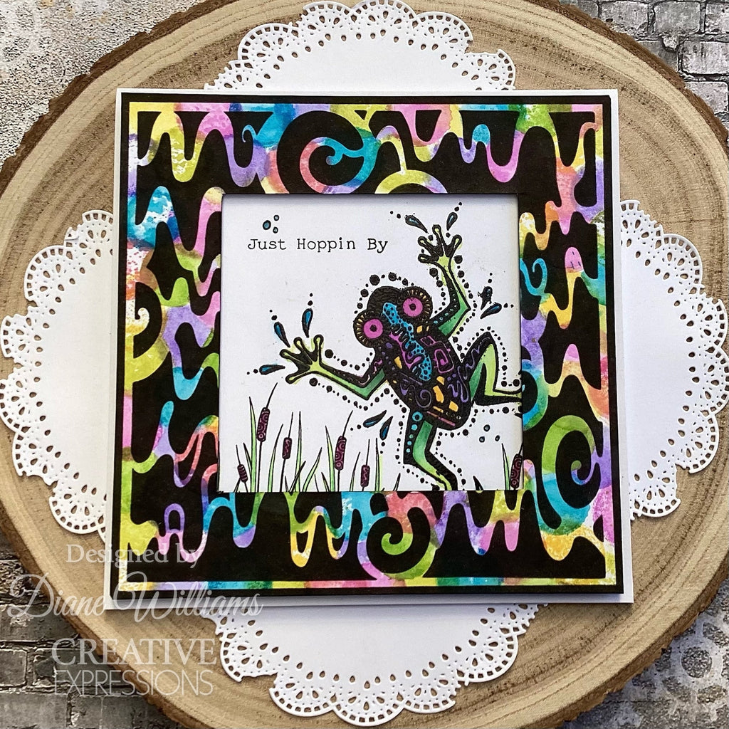 Creative Expressions Designs Toadally Awesome Clear Stamps cec1101 hopping