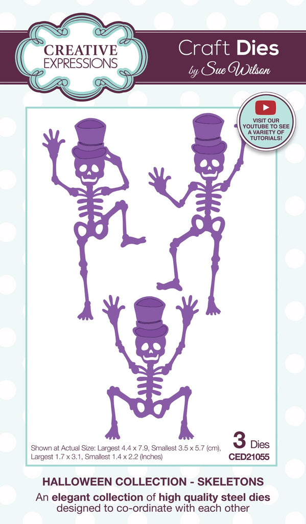 Creative Expressions Skeletons Dies ced21055
