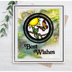 Creative Expressions Stained Glass Butterfly Dies ced24015 best wishes