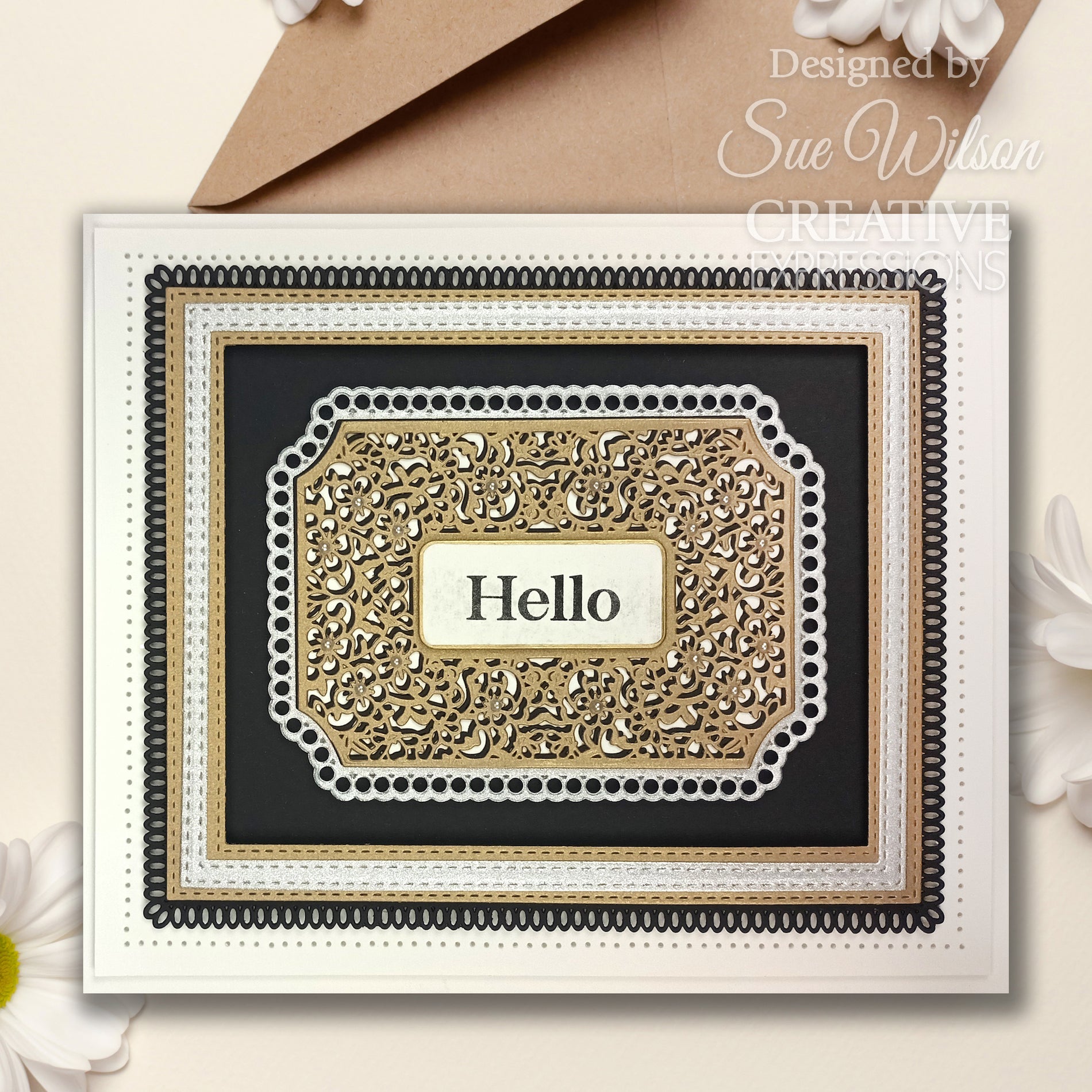 Creative Expressions Frames & Tags Cora Dies ced4481 hello