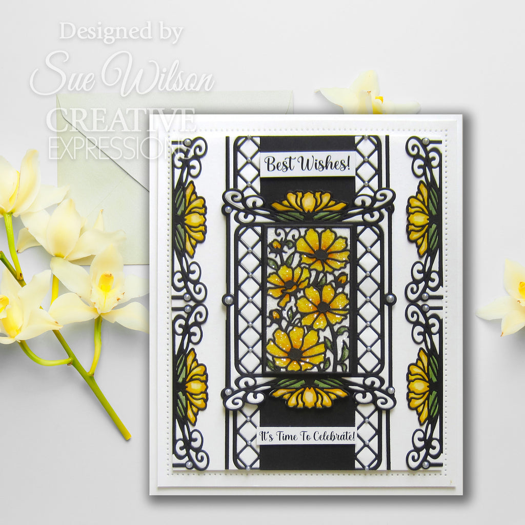 Creative Expressions Frames & Tags Lena Dies ced4485 best wishes celebrate