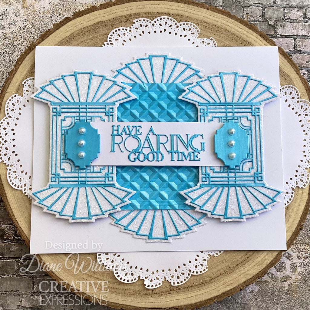 Creative Expressions Art Deco Fantail Rosette Dies ced4489 art deco