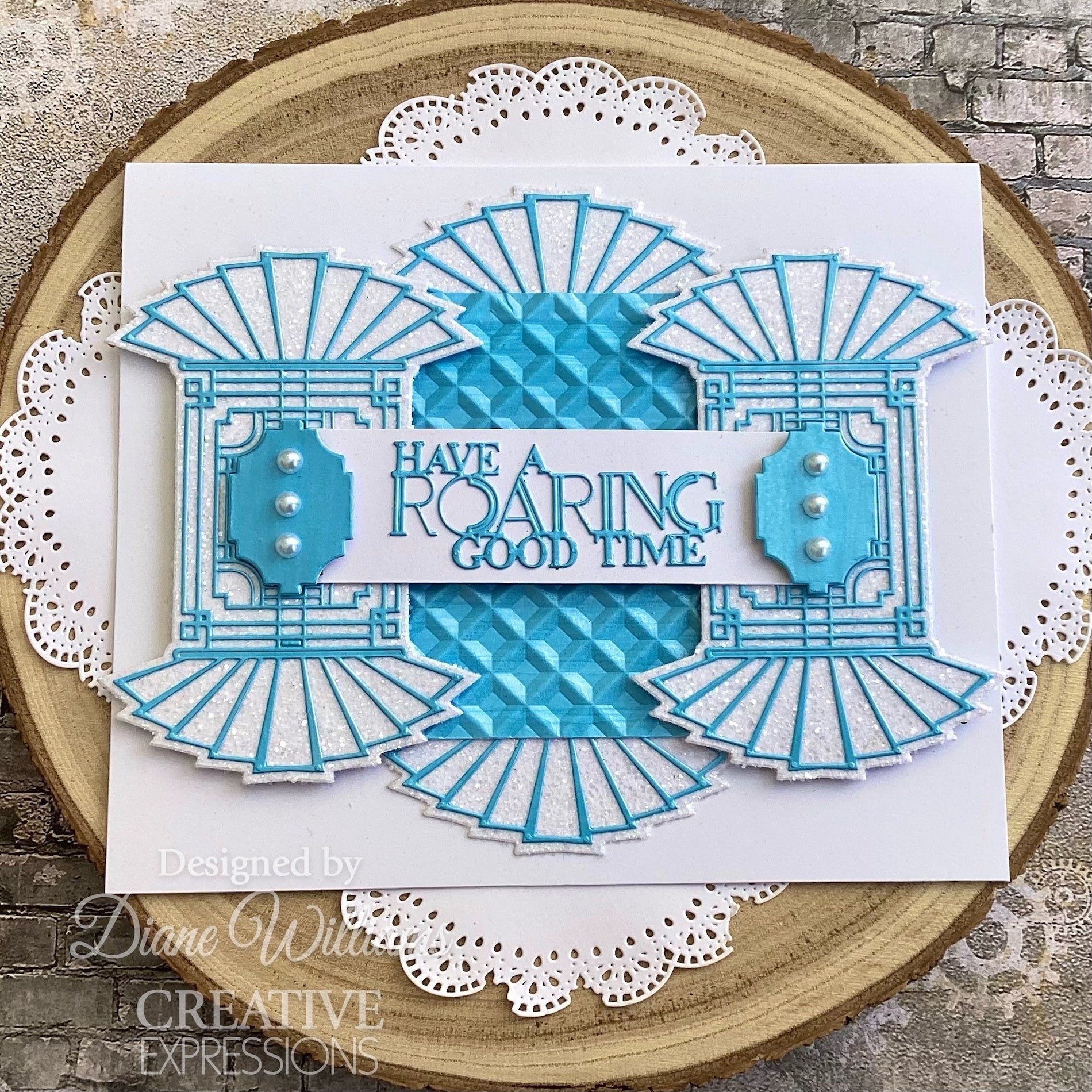 Creative Expressions Art Deco Fantail Rosette Dies ced4489 art deco