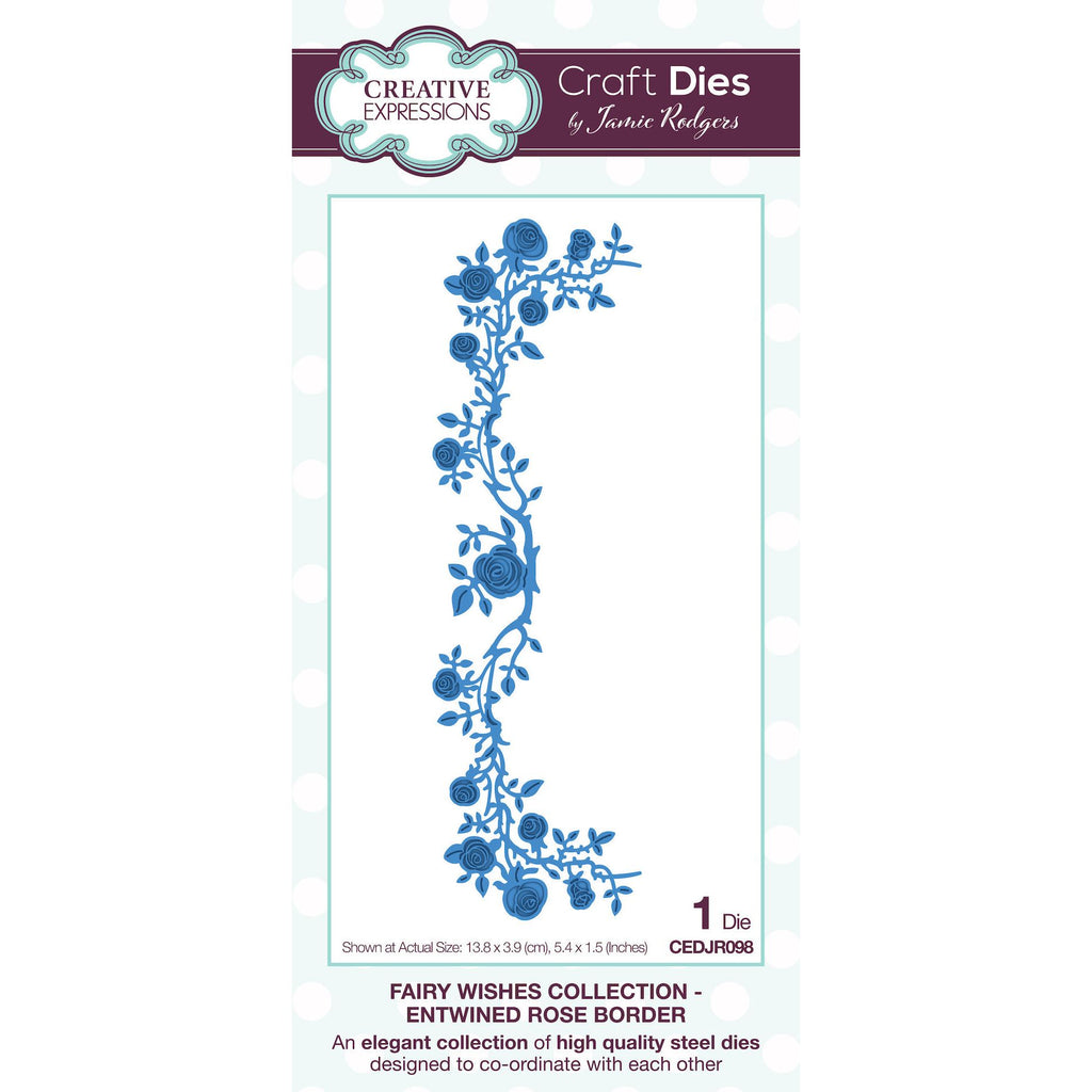 Creative Expressions Fairy Wishes Entwined Rose Border Dies cedjr098