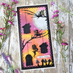 Creative Expressions Fairy Village Floral Branch Dies cedjr111 warm wishes