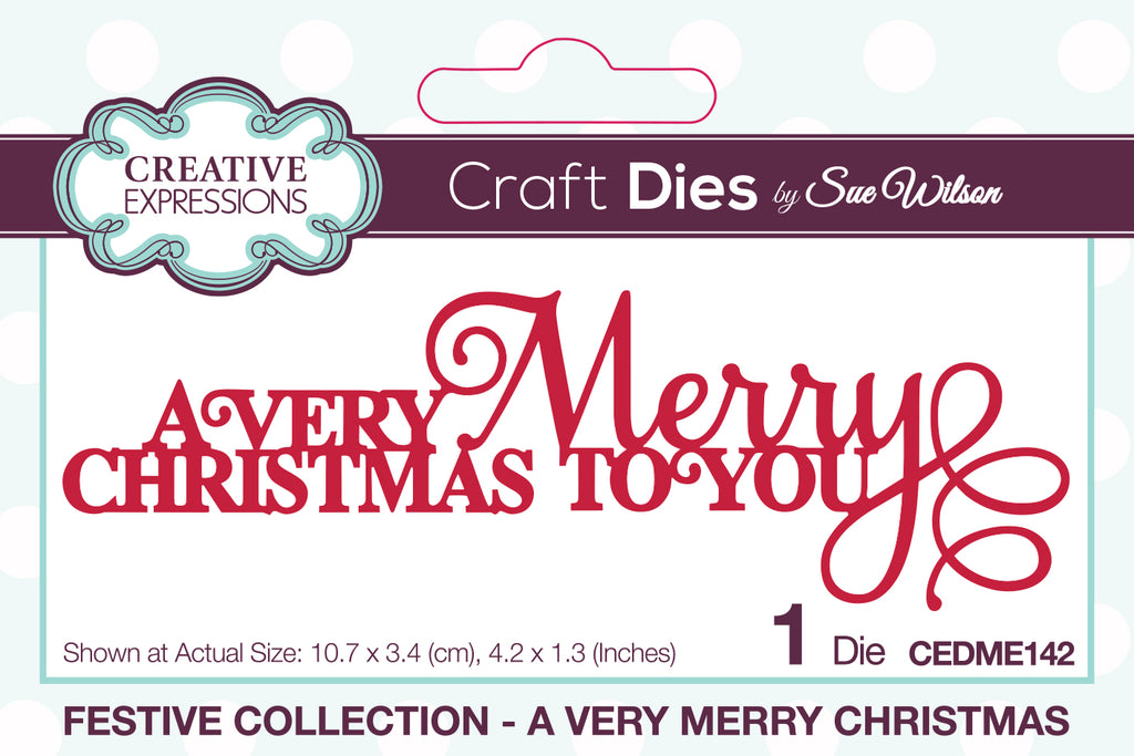 Creative Expressions A Very Merry Christmas Die CEDME142