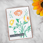Creative Expressions Zinnia Zing Paper Cuts Cut & Lift Die cedpc1228 follow your dreams card