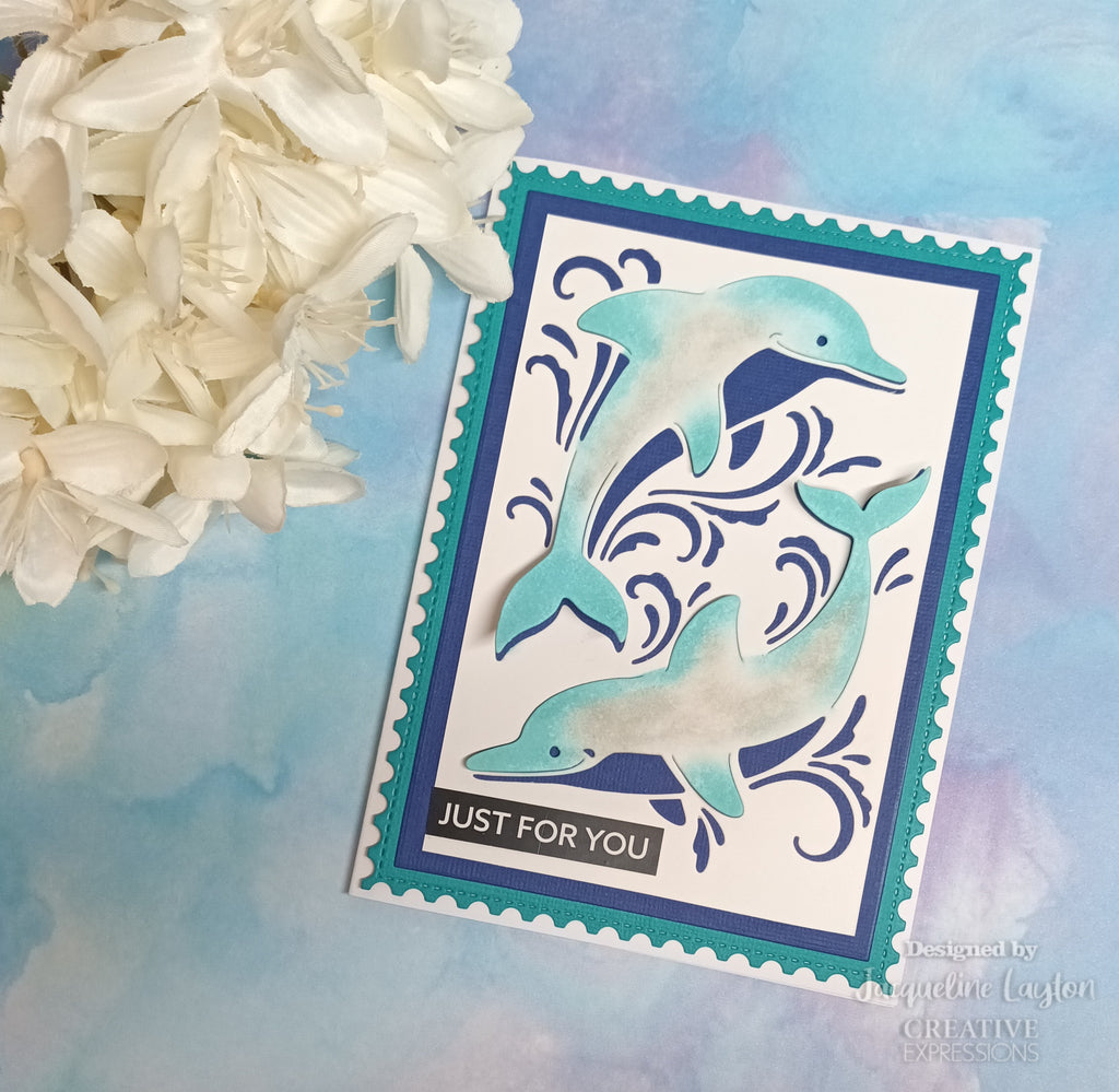Creative Expressions Dolphin Dive Paper Cuts Cut & Lift Die cedpc1231 just for you card