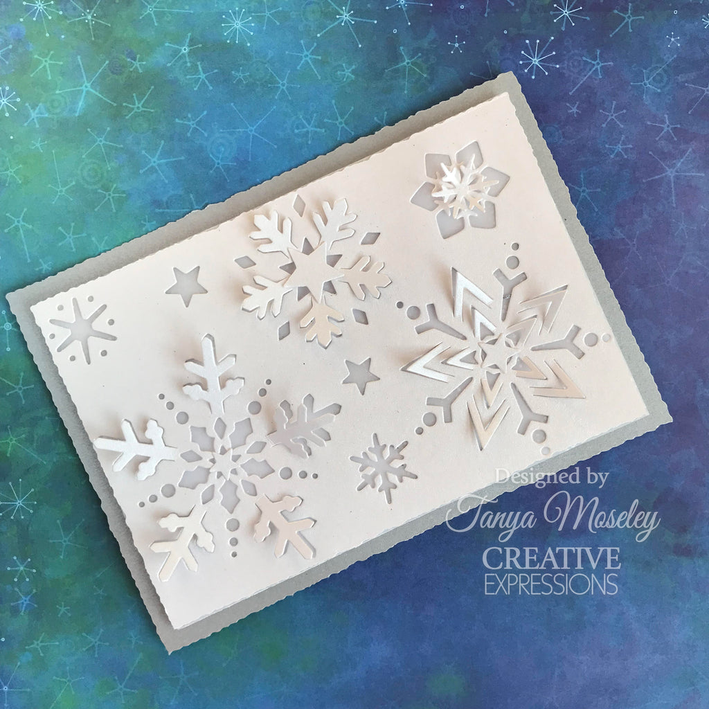 Creative Expressions Snowflake Sparkle Cut and Lift Die cedpc1239 winter card