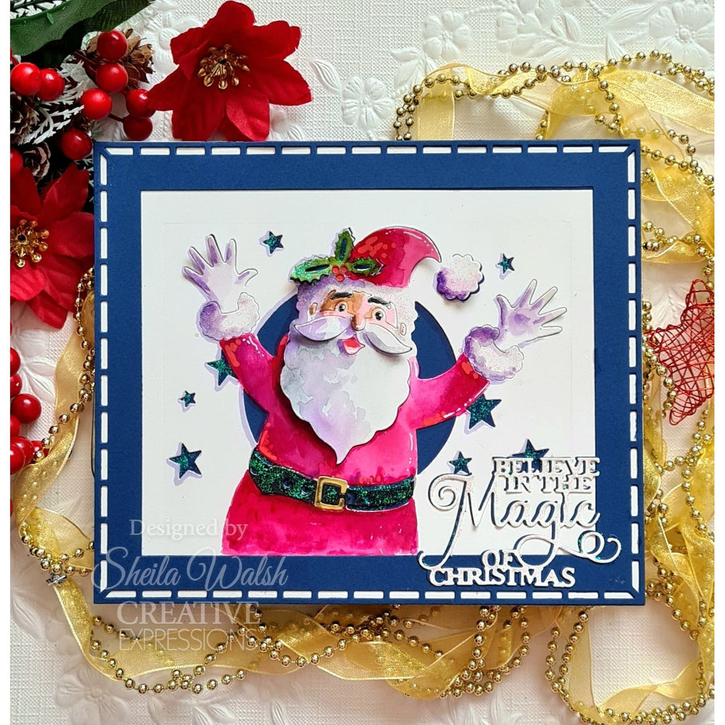 Creative Expressions Jolly Santa Cut and Lift Die cedpc1240 magic card