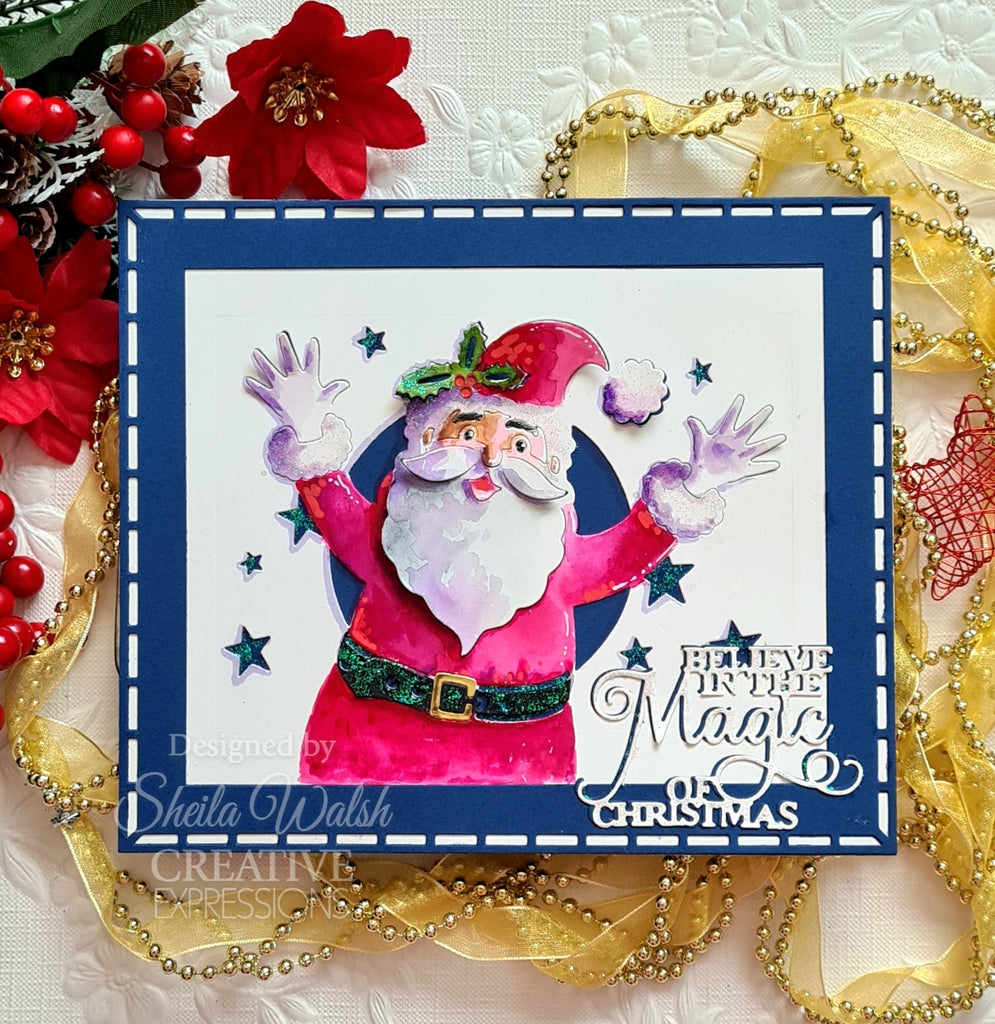 Creative Expressions Jolly Santa Cut and Lift Die cedpc1240 magic card