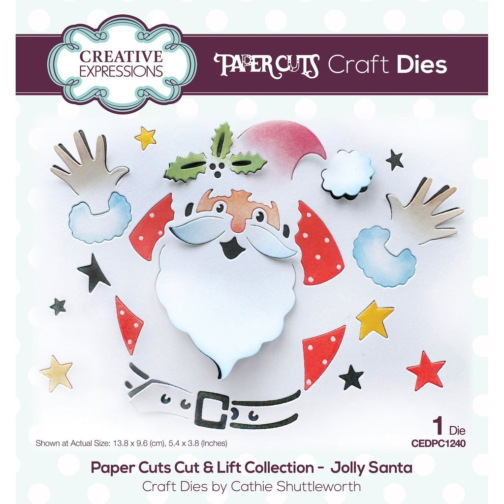 Creative Expressions Jolly Santa Cut and Lift Die cedpc1240