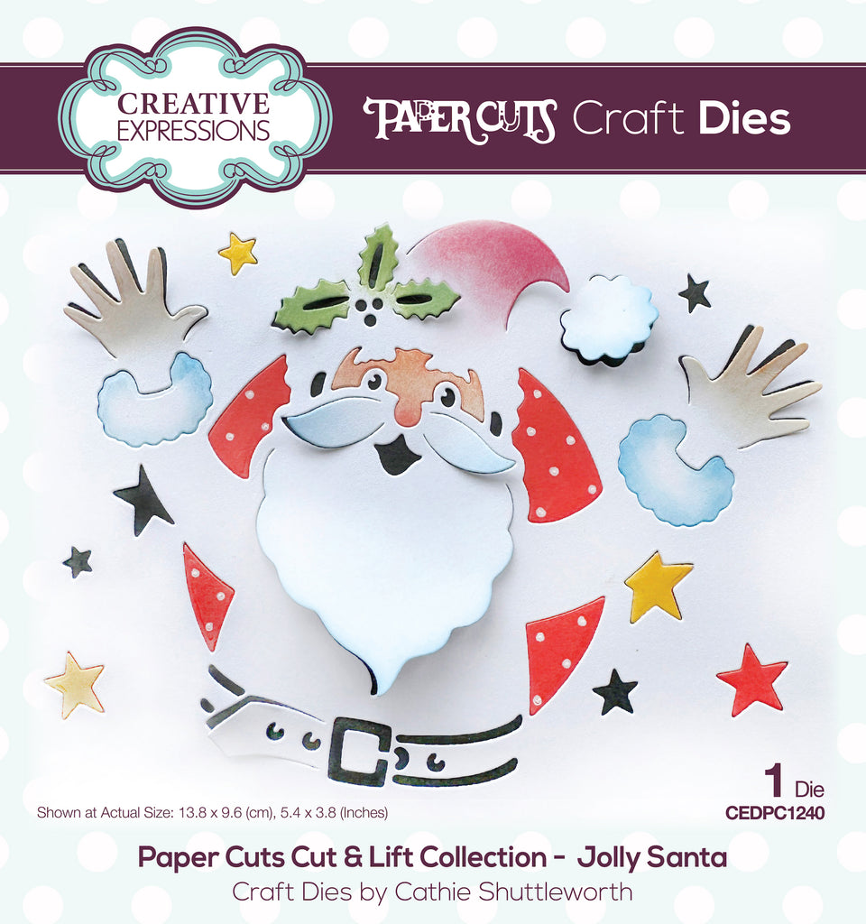 Creative Expressions Jolly Santa Cut and Lift Die cedpc1240
