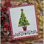 Creative Expressions Yuletide Spruce Cut and Lift Dies cedpc1241 christmas card