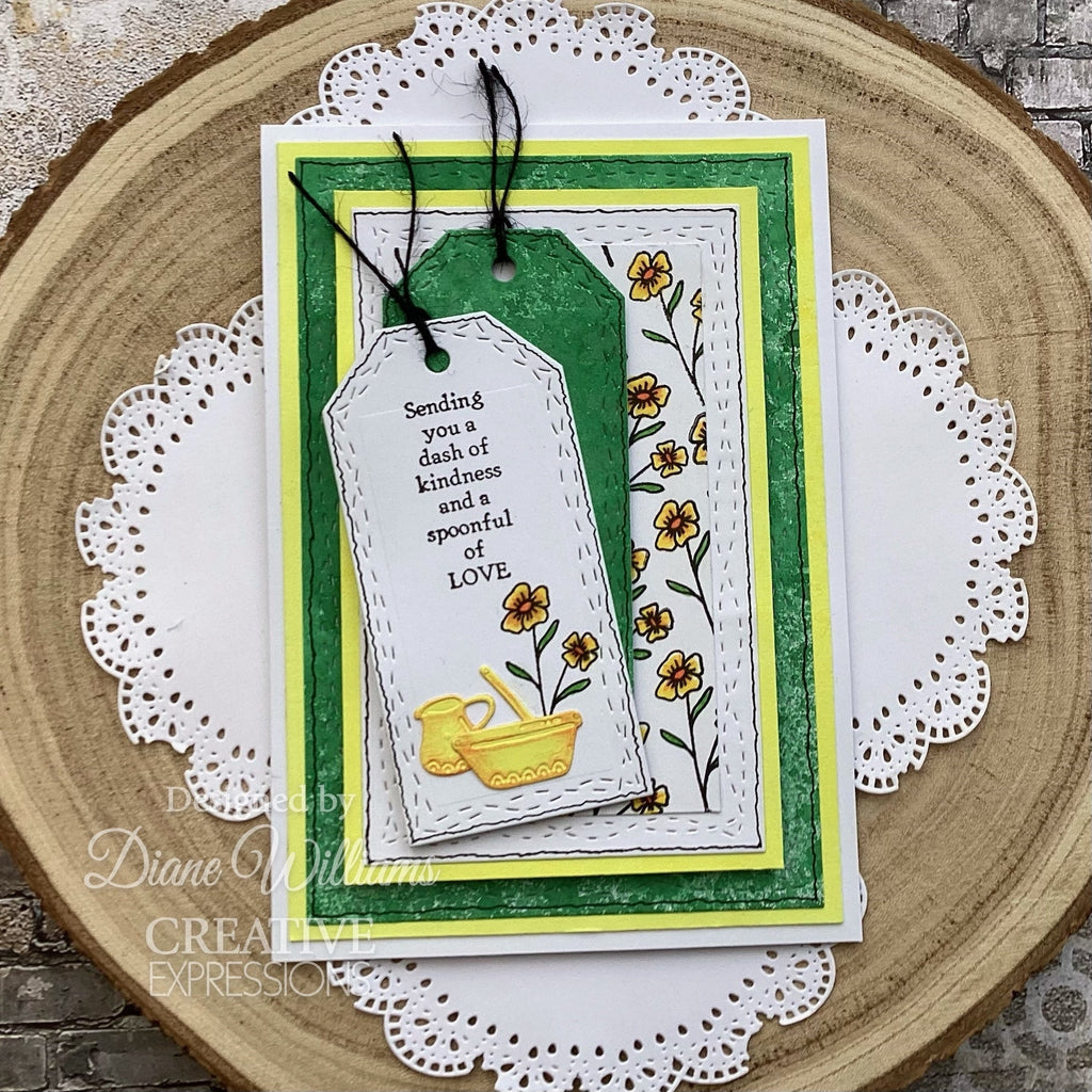 Creative Expressions Shabby Basics Stitched Weave Dies cedsp028 sending you a dash of kindness
