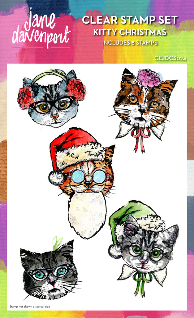 Creative Expressions Kitty Christmas Clear Stamps cejdcs024