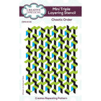 Creative Expressions Chaotic Order Mini Stencils cemlscha