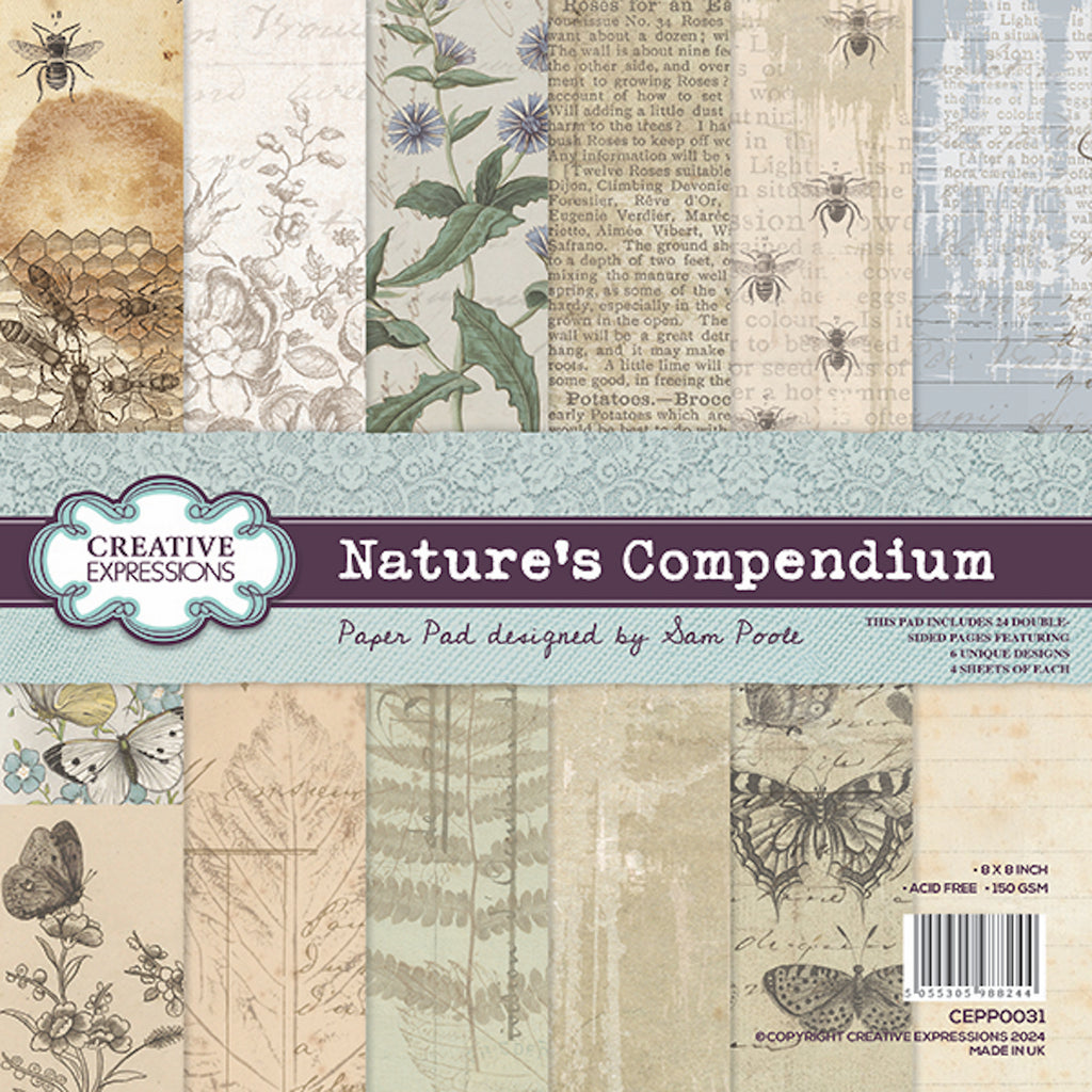 Creative Expressions Nature's Compendium 8x8 Paper Pad cepp0031