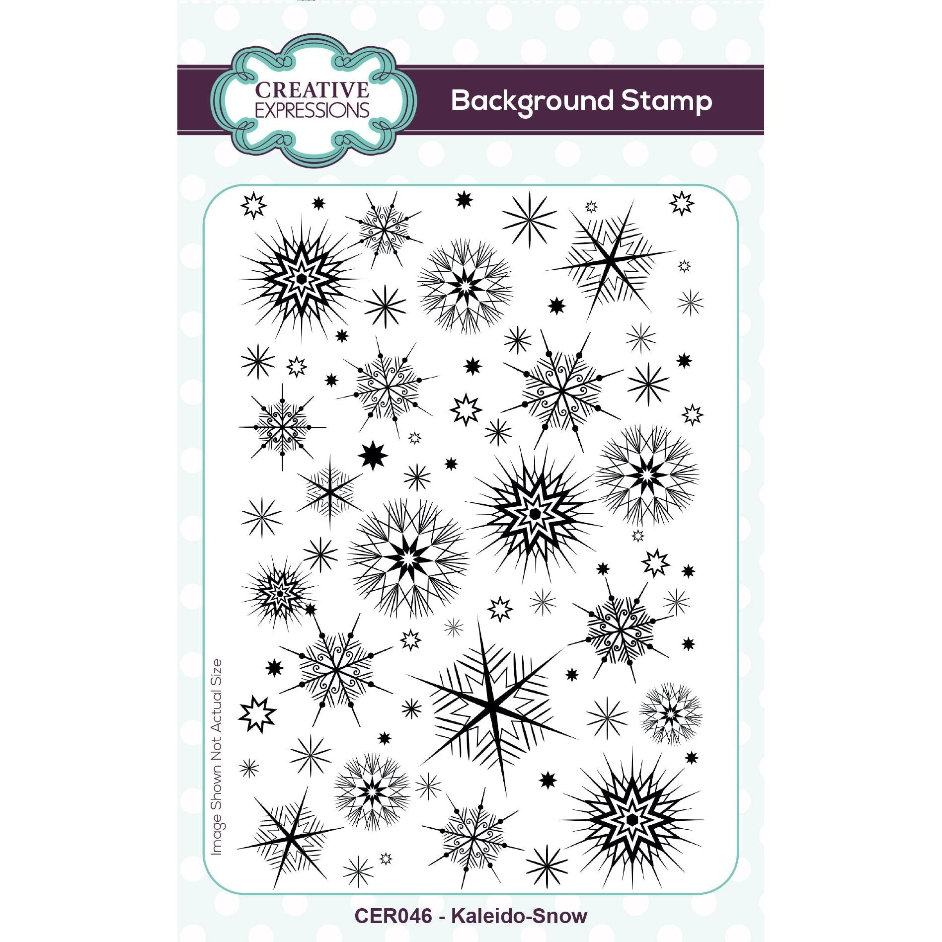Creative Expressions Kaleido-Snow Cling Stamp cer046