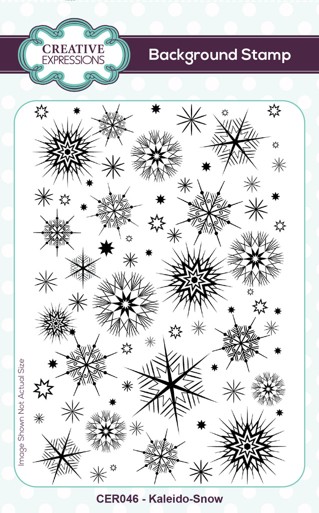 Creative Expressions Kaleido-Snow Cling Stamp cer046
