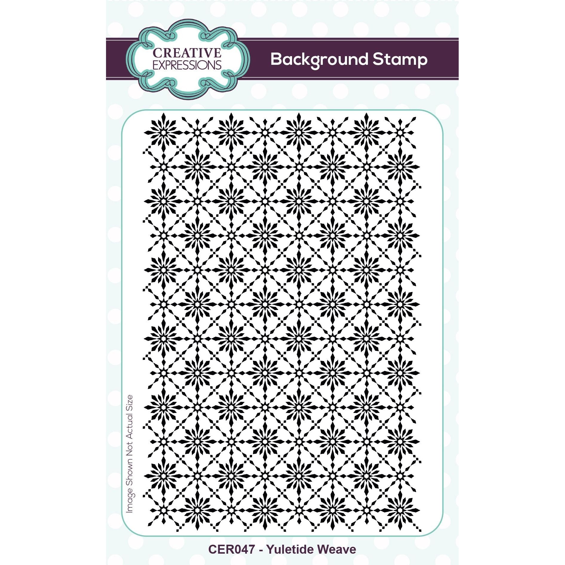 Creative Expressions Yuletide Weave Cling Stamp cer047