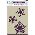 Creative Expressions Snowflake Sparkle Companion Coloring Stencil cest123